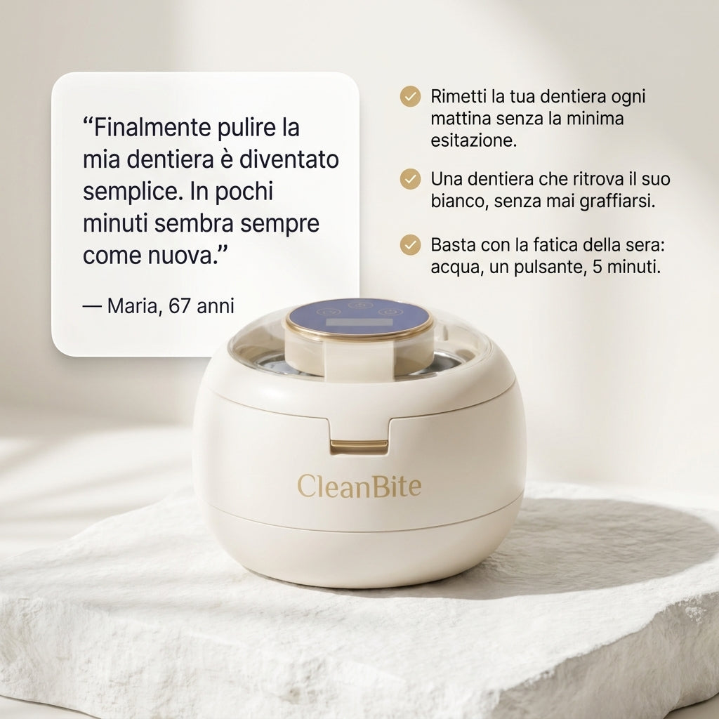 CleanBite Pro – Pulizia Sonica e Sterilizzazione UV