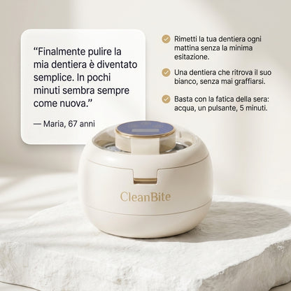 CleanBite Pro – Pulizia Sonica e Sterilizzazione UV