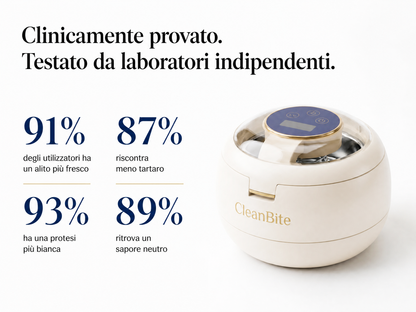 CleanBite Pro – Pulizia Sonica e Sterilizzazione UV